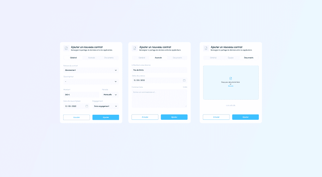 Detalle de contratos en Kabeen