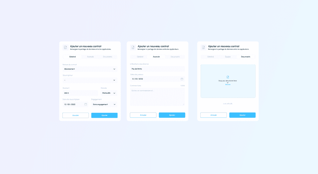 Vertragsdetails in Kabeen